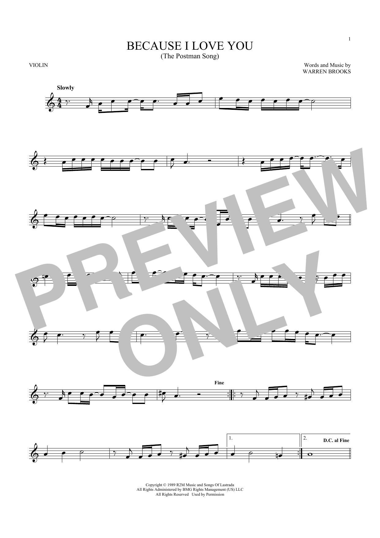 Product gallery: Page 1 of 1 Because I Love You (The Postman Song), Stevie B
