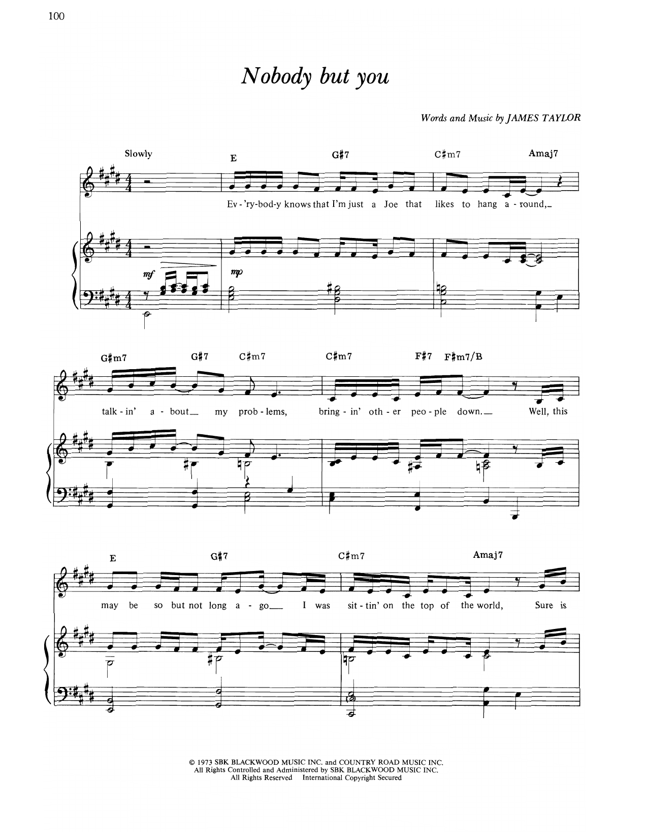 Produktgalerie: Seite 1 von 1 Nobody But You, James Taylor, Gesang, Gitarre, Klavier