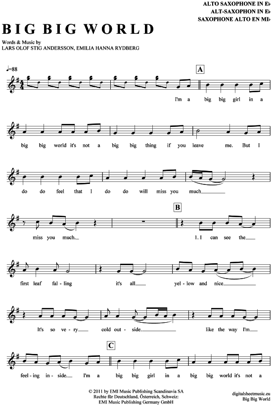 Product picture to: Big Big World Emilia