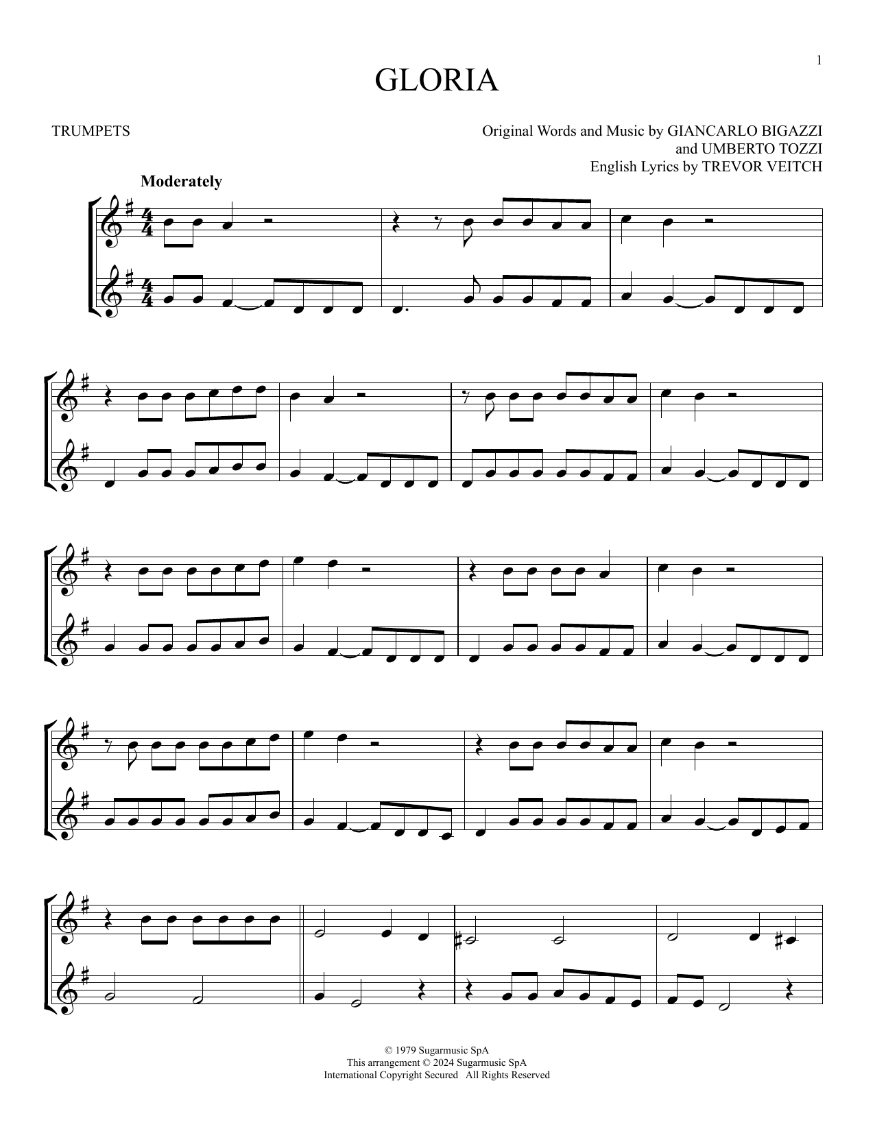 Produktgalerie: Seite 1 von 1 Gloria, Laura Brannigan, Trompete