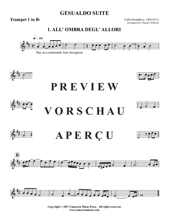 Produktgalerie: Seite 14 von 21 Gesualdo Suite – 3 Sätze , , (Blechbläserquintett)