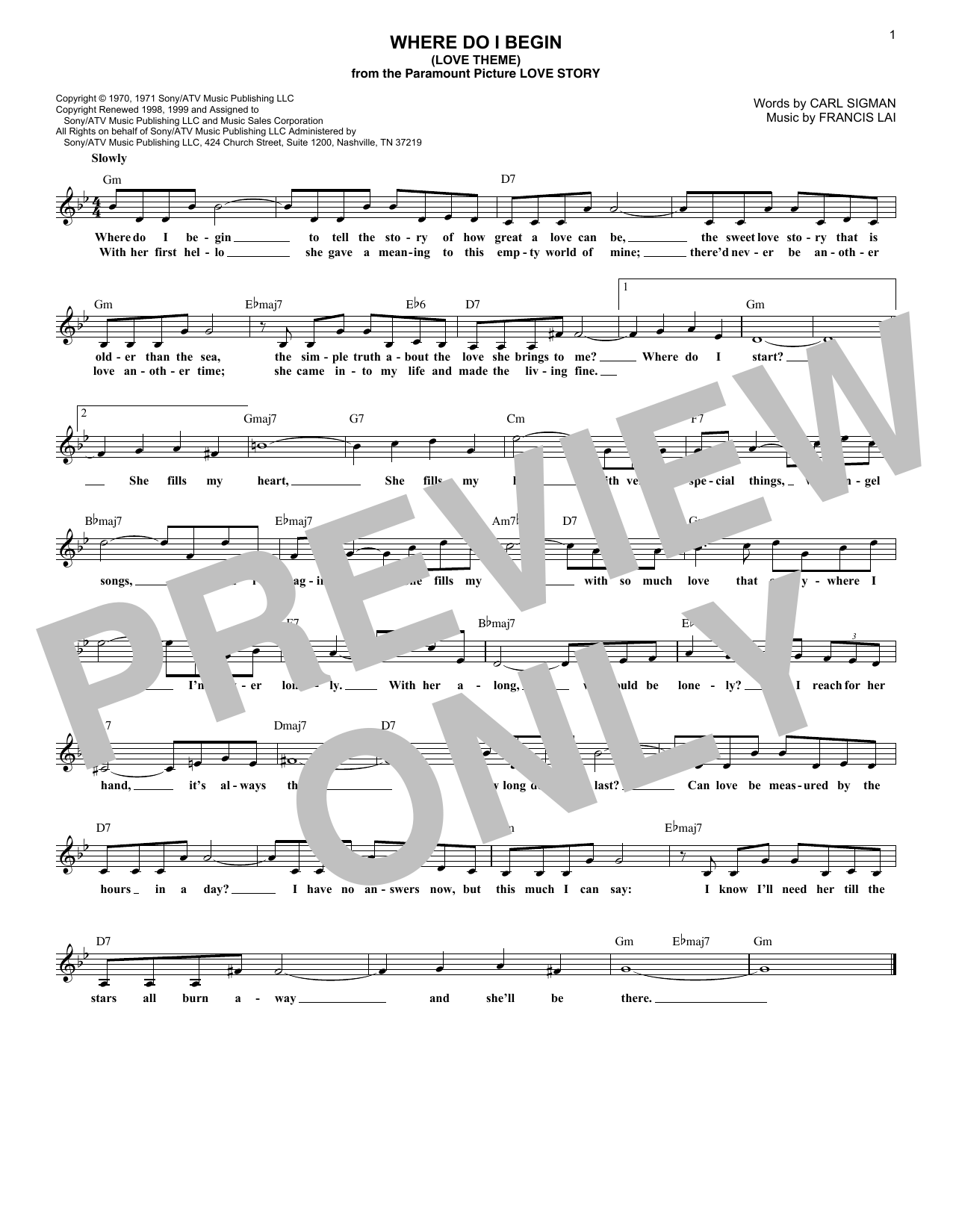 Produktbild zu: Where Do I Begin (Love Theme)