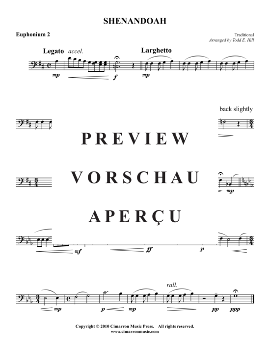 Product gallery: Page 5 of 8 Shenandoah , , (Tuba Quartet: 2x Baritone, 2xTuba)