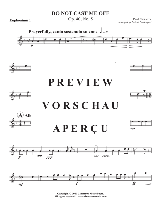Product gallery: Page 9 of 21 Do Not Cast Me Off , , (Tuba Ensemble)