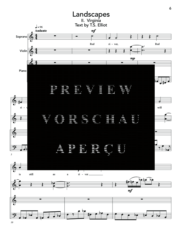 Produktgalerie: Seite 11 von 11 Red Wheelbarrow, The, , (Gemischtes Ensemble Sopran, Klarinette, Violine und Klavier)