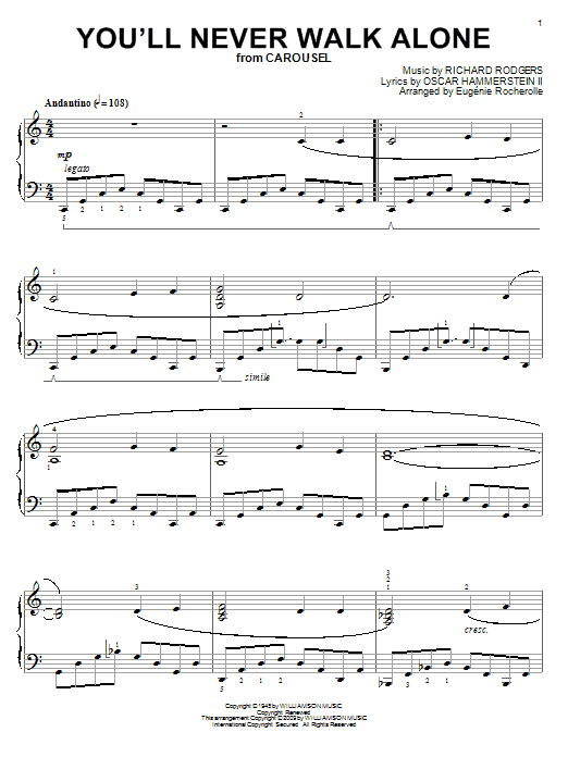 Product gallery: Page 1 of 1 You'll Never Walk Alone (from Carousel), Rodgers & Hammerstein