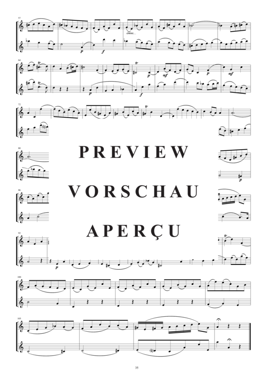 Product gallery: Page 3 of 3 Arie aus der Kantate Nr.147 für zwei Flöten, , 