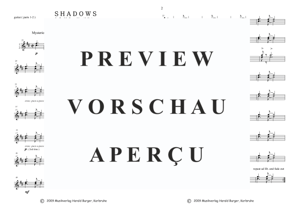 Produktbild zu: Shadows (Einzelstimmen)Domenico Lafasciano