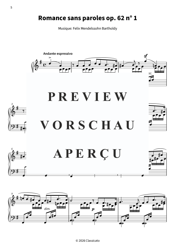 Product gallery: Page 7 of 11 Romances sans paroles op. 62, , Mendelssohn “Chant du gondolier,” Romances sans paroles by Mendelssohn, Mendelssohn piano score, “Chant du printemps” by Mendelssohn for piano, Mendelssohn, Op. 62 for piano, “Marche funèbre” by Mendelssohn, Romances sans paroles score, Mendelssohn for piano