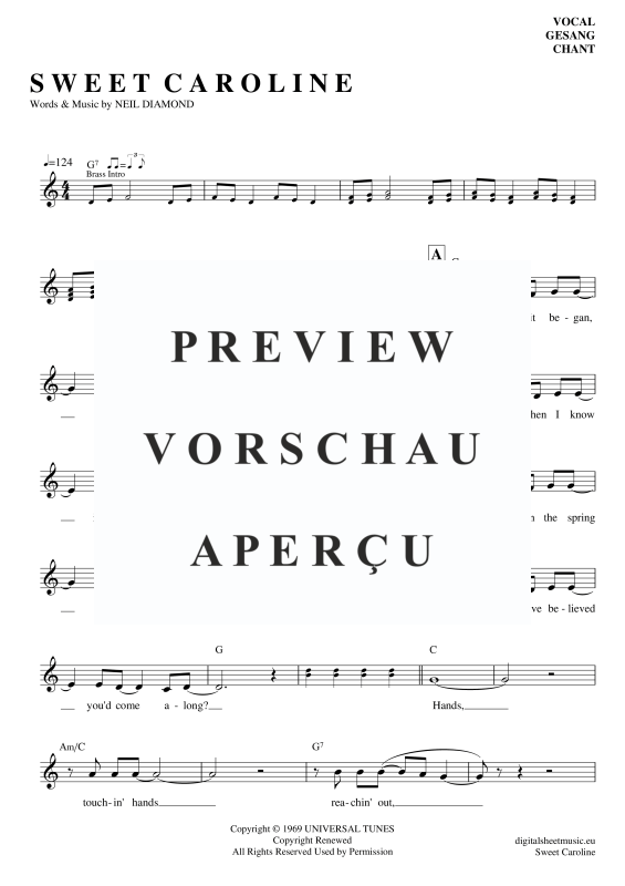 Product gallery: Page 2 of 7 Sweet Caroline , Diamond, Neil, (vocals)