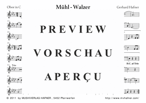 Product gallery: Page 10 of 11 Mühl-Walzer, , (large wind orchestra)