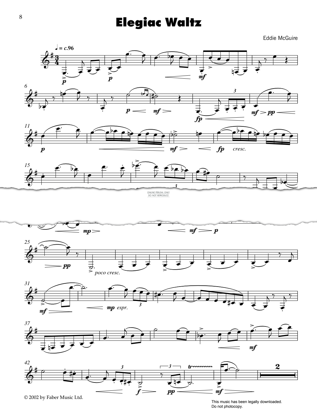 Produktgalerie: Seite 1 von 1 Elegiac Waltz, Eddie McGuire, Klarinette, Klavier