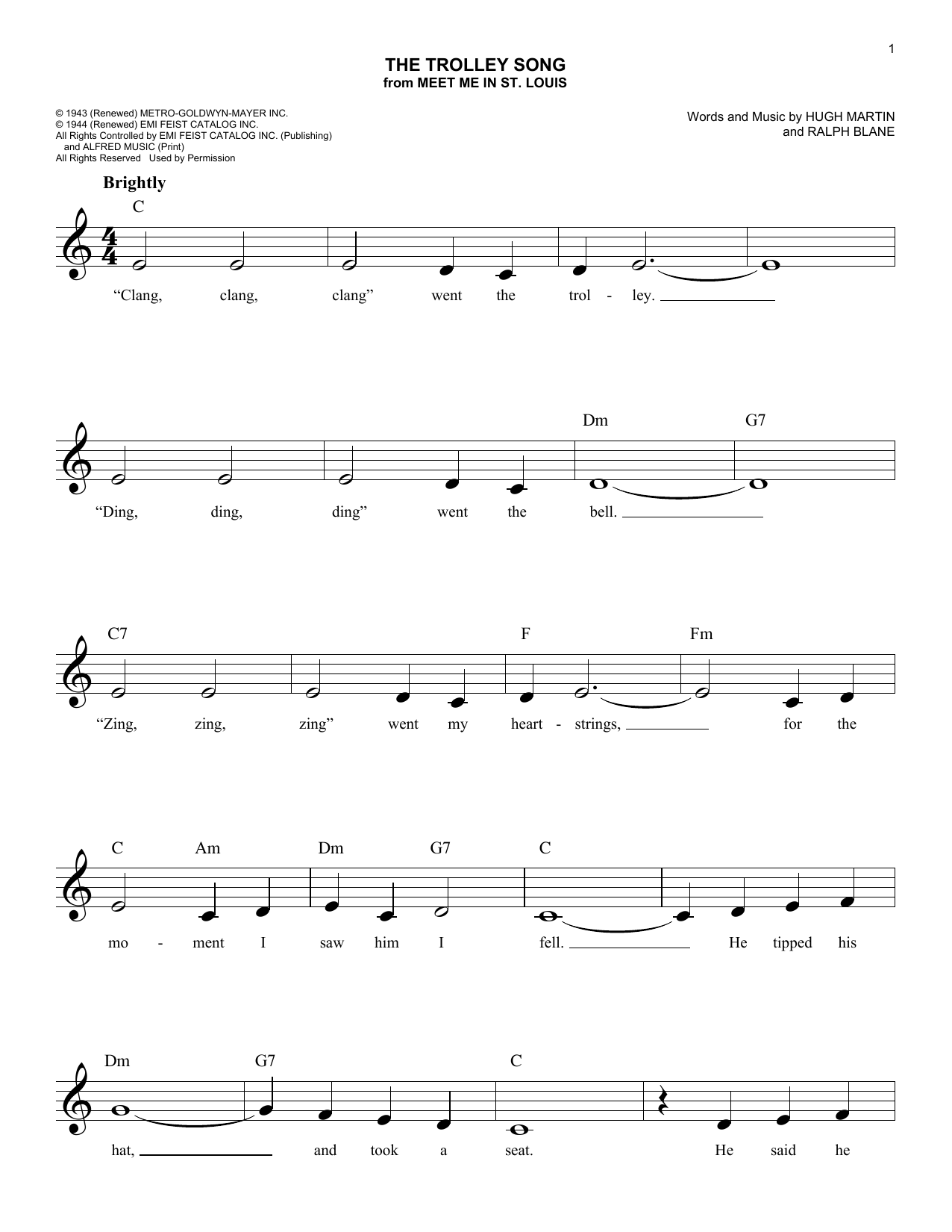 Produktbild zu: The Trolley Song