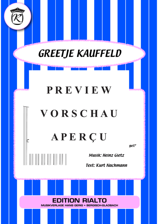 Produktgalerie: Seite 2 von 15 Sunday-Melody , Kauffeld, Greetje, (Melodie-Stimmen in C/B/Es)