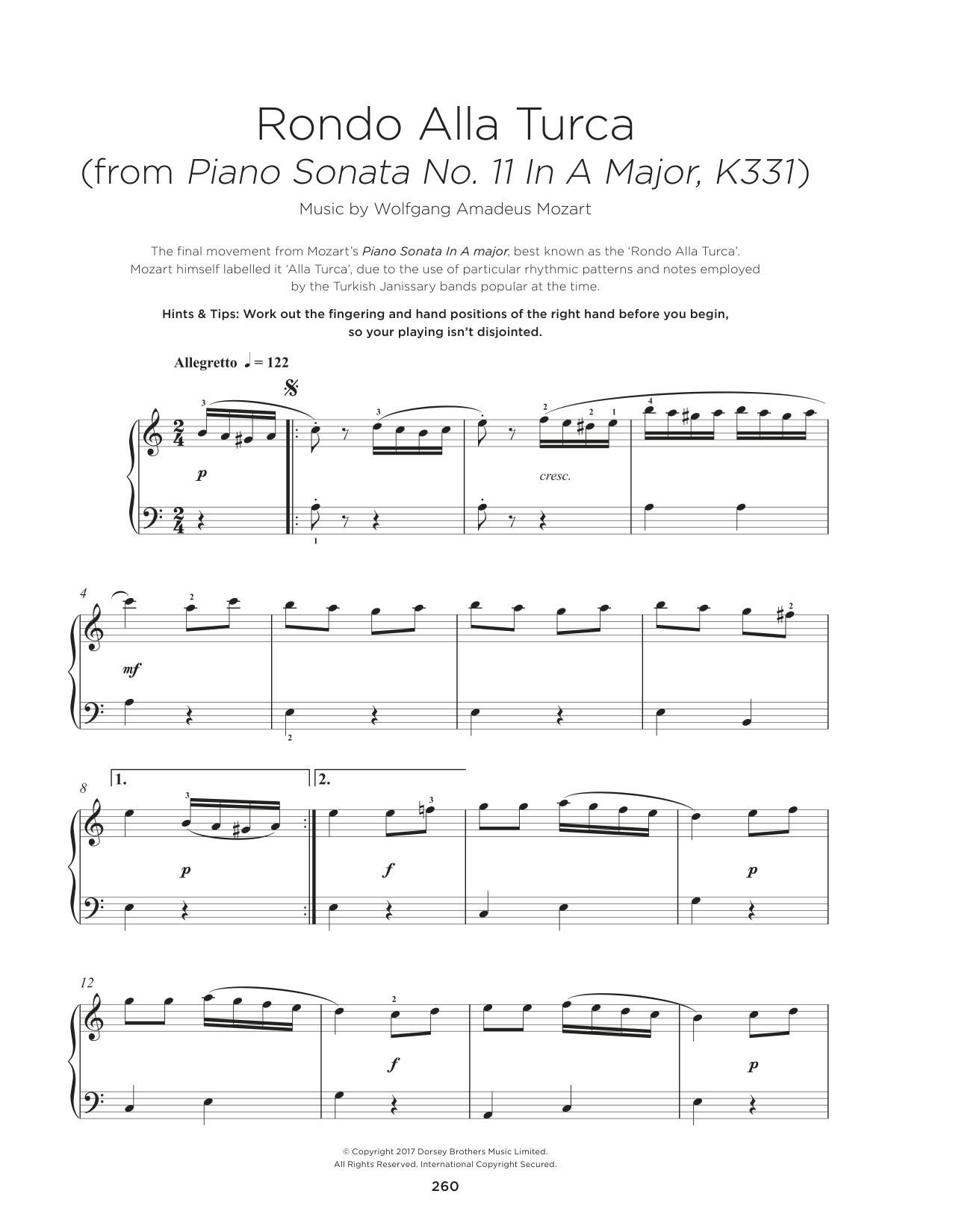 Produktbild zu: Rondo: Allegretto (Alla Turca), K. 331