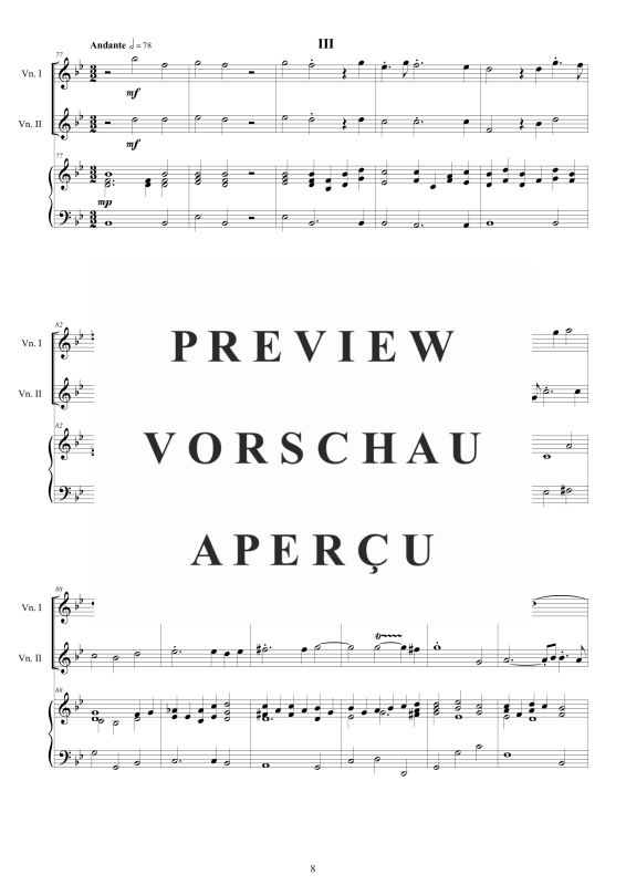 Produktgalerie: Seite 9 von 11 Trio Sonata No.12 in B-Dur Op.1, , 2 Violinen und Cembalo