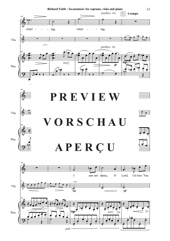 Product gallery: Page 14 of 21 Incantations , , (soprano, viola + piano)