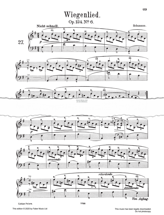 Produktgalerie: Seite 1 von 1 Wiegenlied, , Klavier