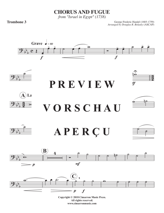 Product gallery: Page 10 of 15 Chorus und Fuge , , (Trombone Quintet)