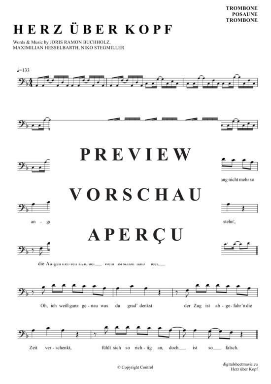 Product gallery: Page 2 of 4 Herz über Kopf , Joris, (Posaune / Bariton)