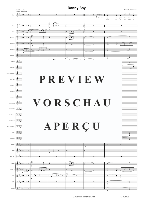 Product gallery: Page 4 of 11 Danny Boy, , Solo Voice and Concert Band
