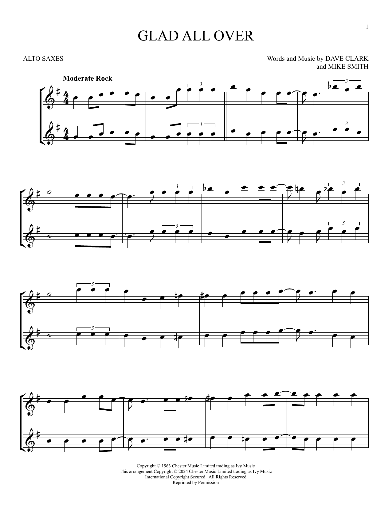 Product gallery: Page 1 of 1 Glad All Over, The Dave Clark Five