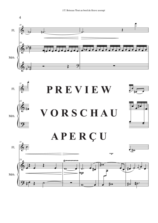 Product gallery: Page 5 of 10 Tout au bord du fleuve assoupi , , ( Duet for flute + marimba)
