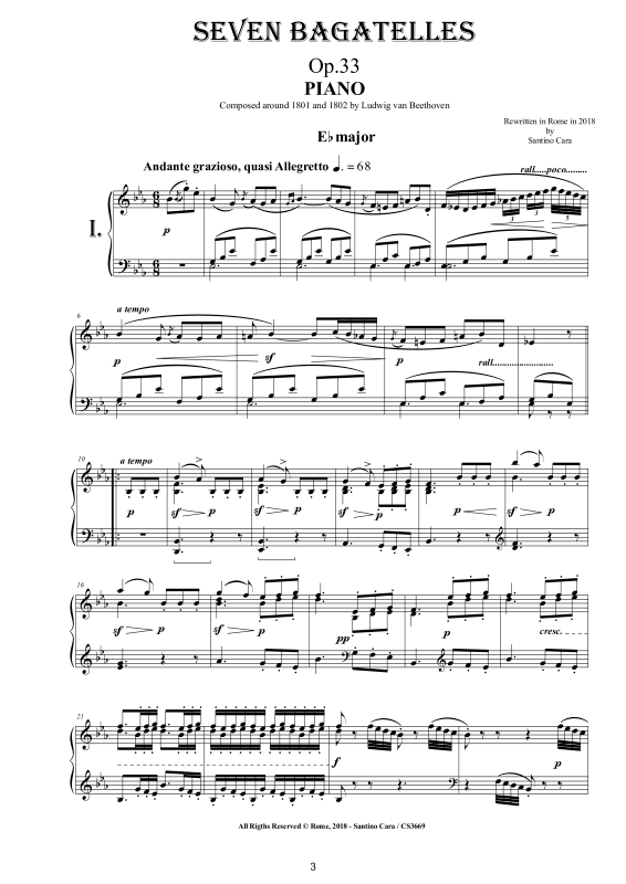 Produktgalerie: Seite 1 von 11 24 Bagatelles for Piano Op.33-119-126, , Klavier Solo