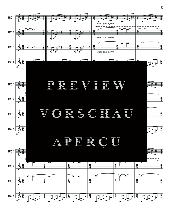 Produktgalerie: Seite 9 von 11 Runion, , (Bassklarinetten Quartett)