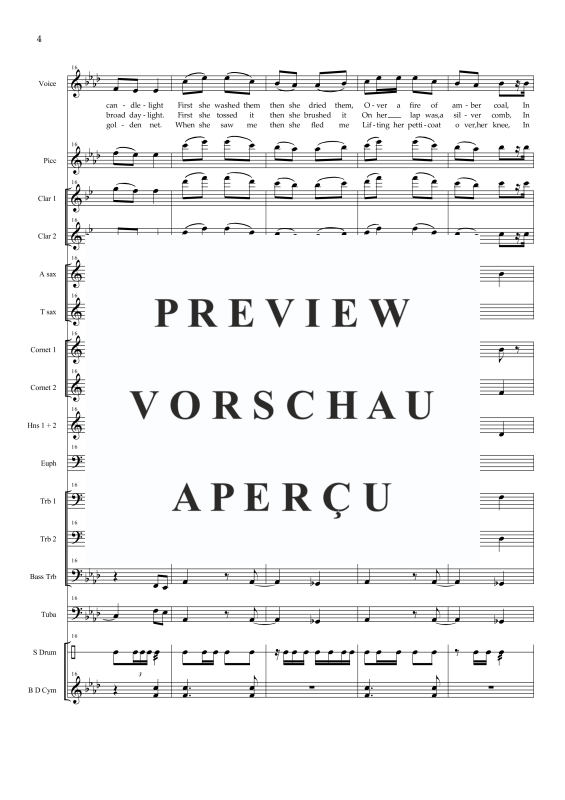 Produktgalerie: Seite 7 von 11 The Spanish Lady, , Solo Gesang und Concert Band