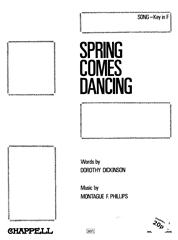 cover: Spring Comes Dancing, Montague F. Phillips