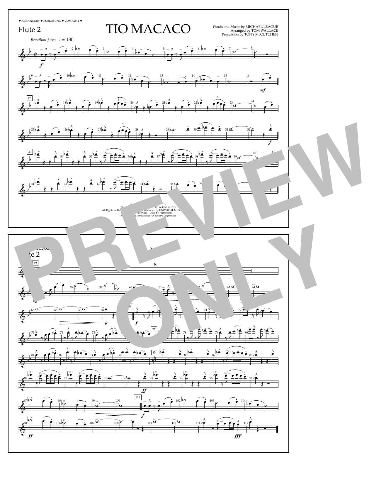 Produktgalerie: Seite 1 von 1 Tio Macaco - Flute 2, Tom Wallace, Ensemble