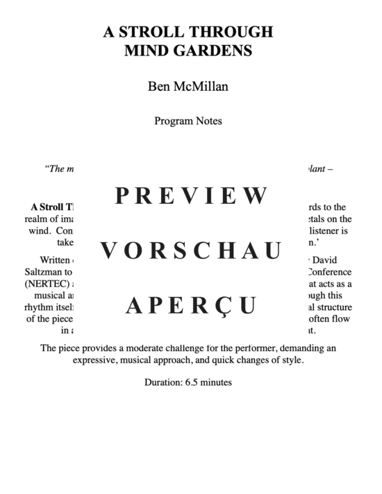 Product gallery: Page 3 of 15 Stroll Through Mind Gardens, A , , (tuba + piano)