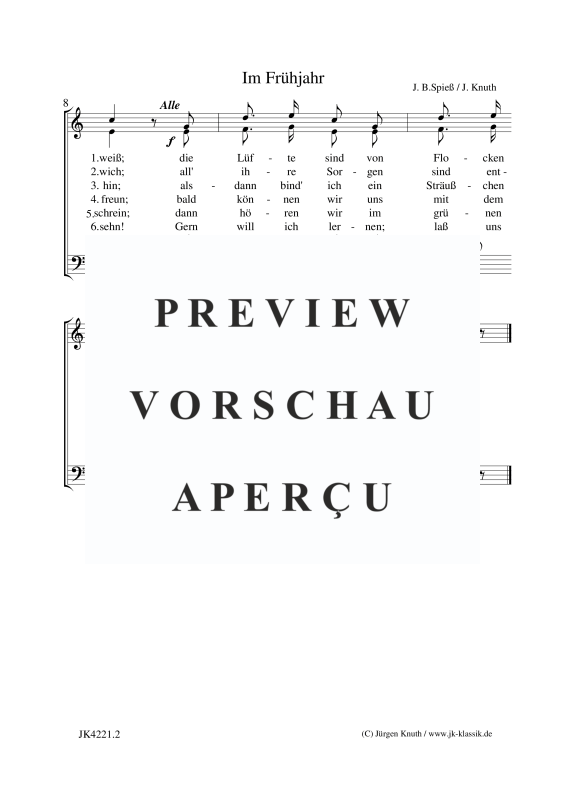 gallery: Im Frühjahr (Bald ist der Winter ganz vorbei), , Gemischter Chor