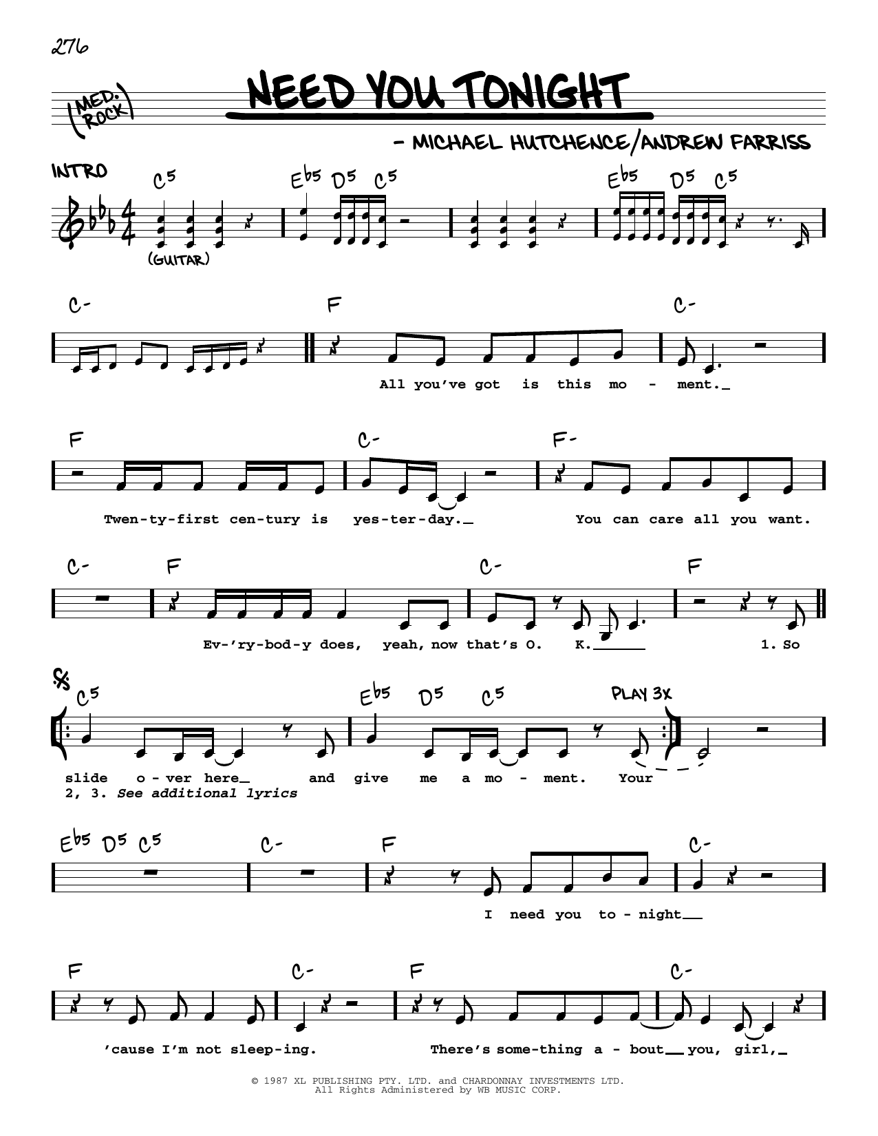 Produktbild zu:  Need You Tonight - INXS