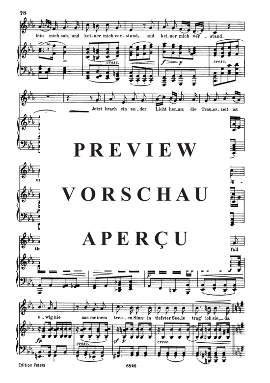 Product gallery: Page 3 of 4 Am Fenster D.878, , Low Voice and Piano