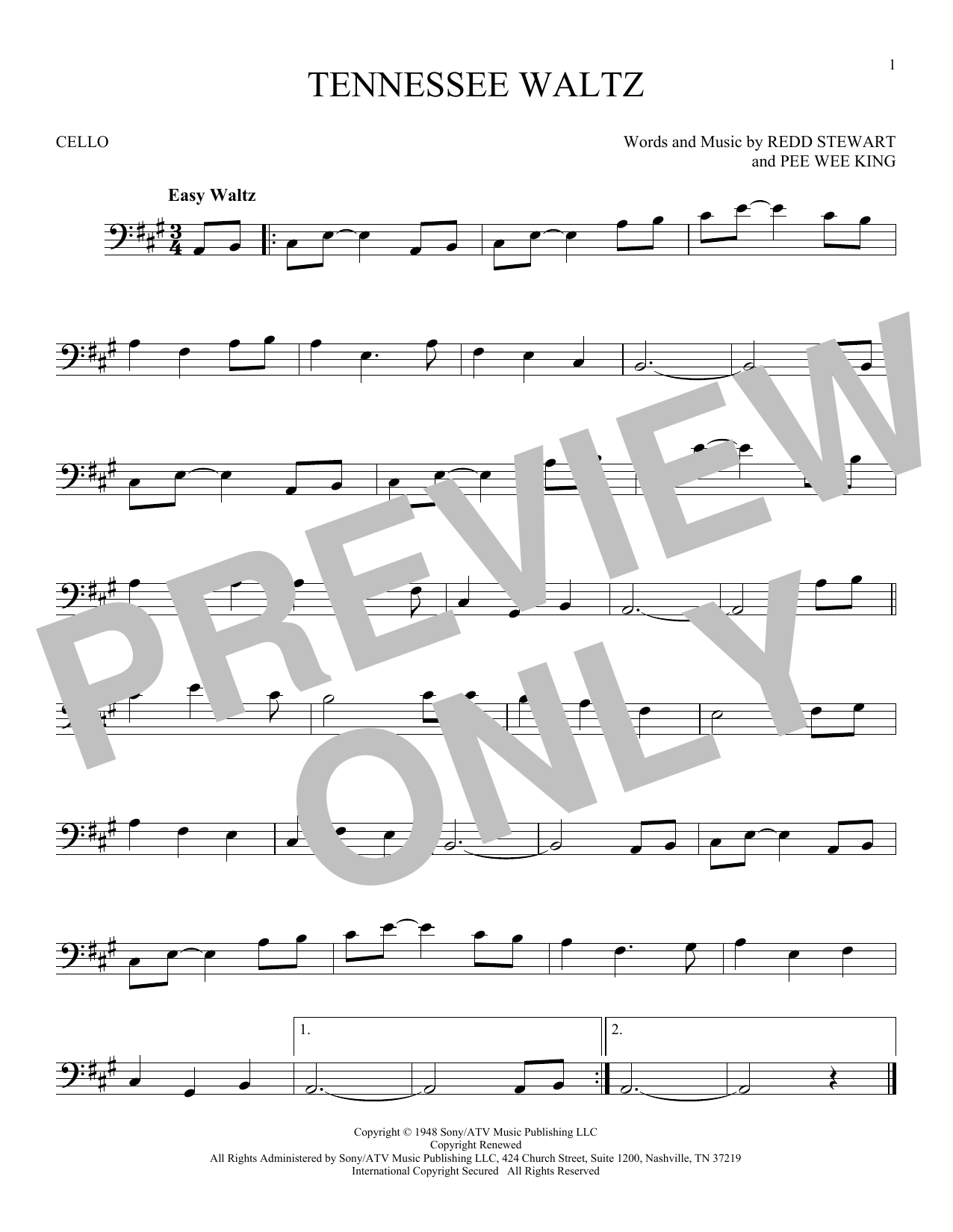 Produktgalerie: Seite 1 von 1 Tennessee Waltz, Patty Page, Violoncello