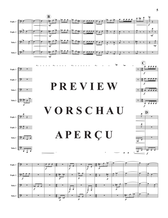 Product gallery: Page 6 of 21 Fünf Fragmente , , (Tuba Quartet: 2x Baritone, 2xTuba)