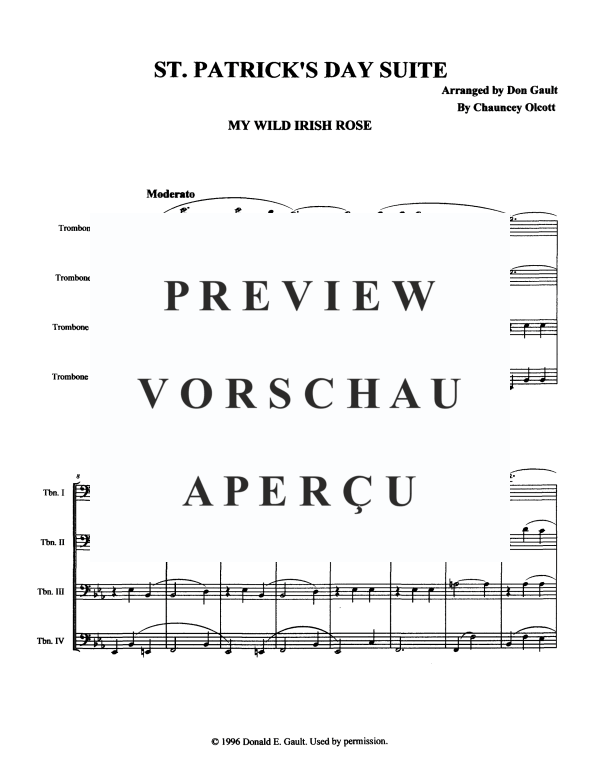 Produktgalerie: Seite 3 von 11 St. Patrick's Day Suite, , Posaunen Quartett