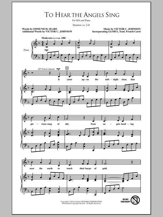 Product gallery: Page 1 of 1 To Hear The Angels Sing, Edmund H. Sears