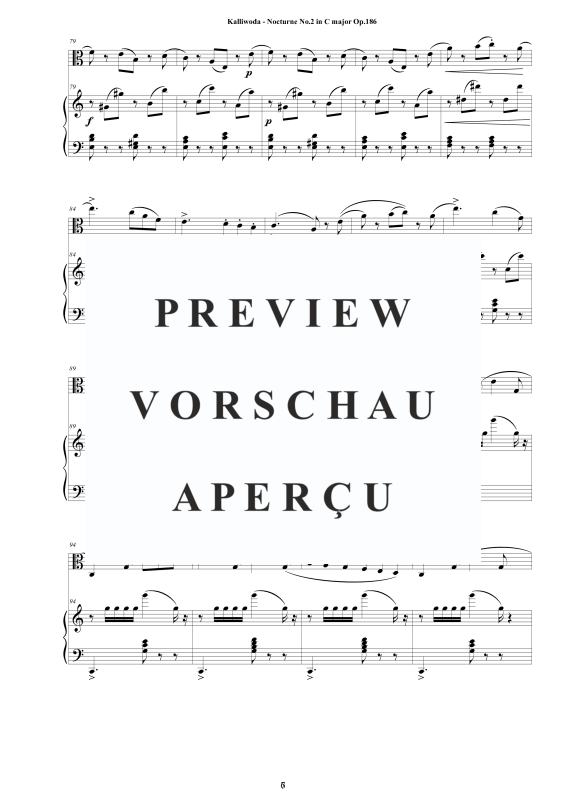 Produktgalerie: Seite 8 von 11 Nocturne Nr.2 Op.186, , Viola und Klavier