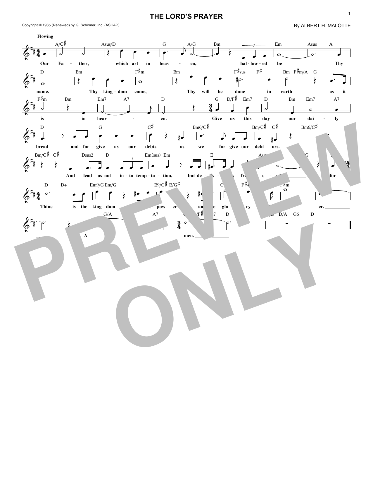 Produktbild zu: The Lord's Prayer