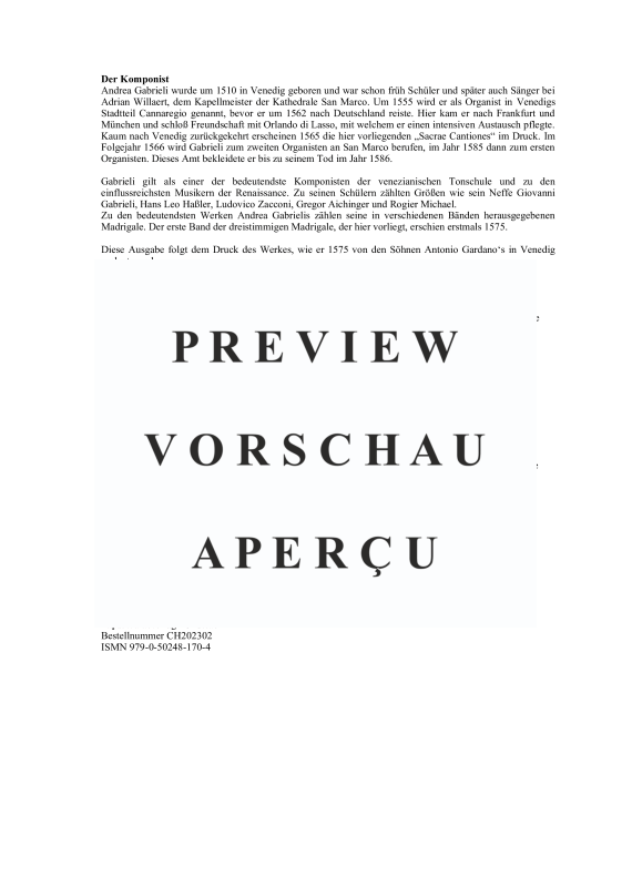 gallery: Libro Primo de Madrigali a tre voci (1575), , (Gemischter Chor 3-stimmig SSB)
