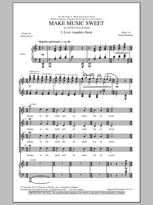 Produktgalerie: Seite 1 von 1 Make Sweet Music, Jenni Brandon, Chor