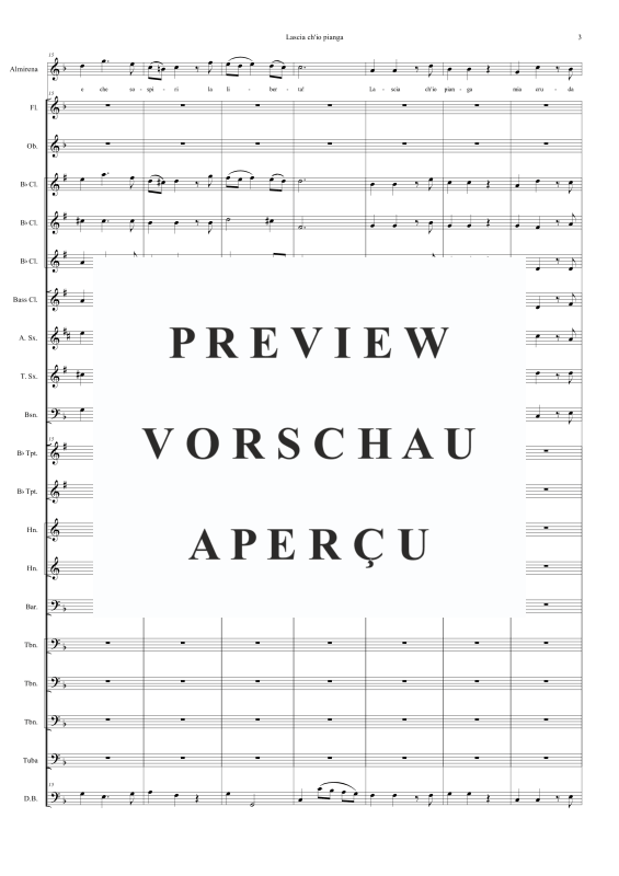 Produktgalerie: Seite 6 von 11 Lascia ch'io pianga, , Sopran Solo und Concert Band