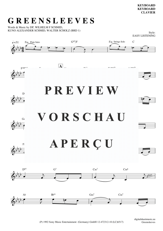 Product gallery: Page 2 of 3 Greensleeves, Simoni, Edward, (Keyboard)