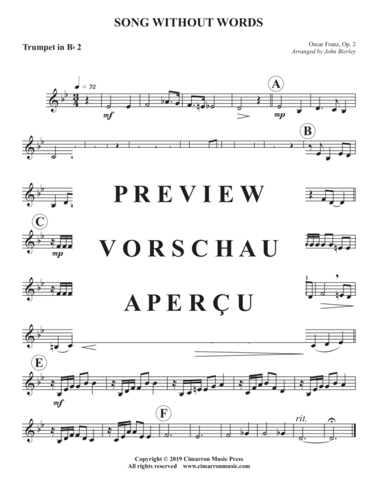 Produktgalerie: Seite 7 von 10 Lied ohne Worte , , (Blechbläser Quintett)