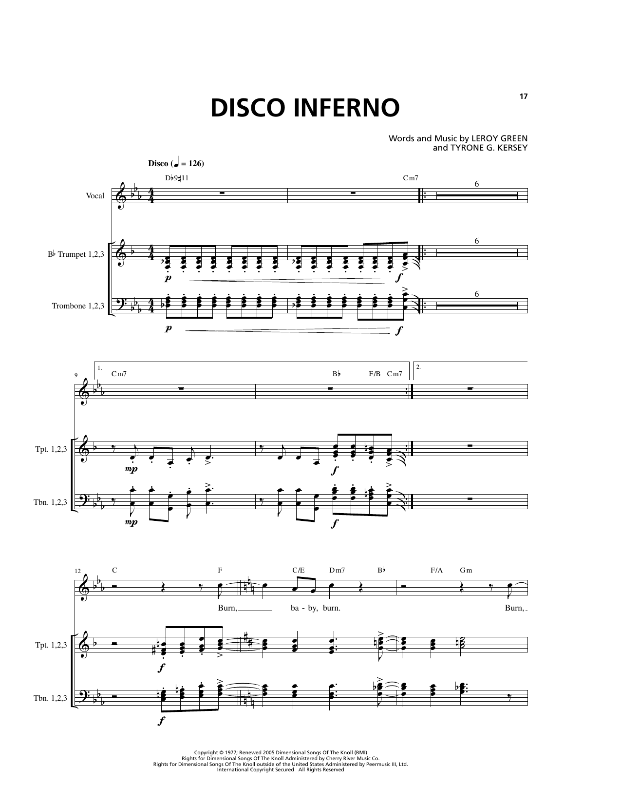 Product gallery: Page 1 of 1 Disco Inferno, The Trammps