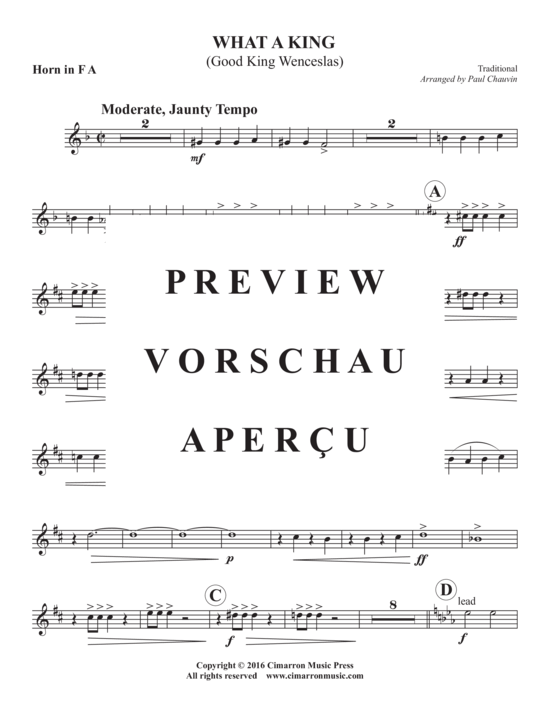 Produktgalerie: Seite 13 von 21 What a King , , (Doppeltes Blechbläserquintett)