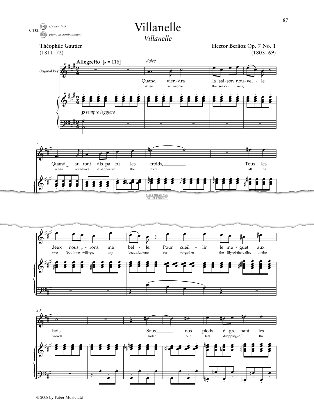 Produktbild zu: Villanelle (Op.7 No.1)